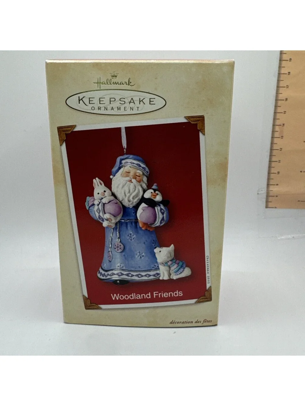 2002 Hallmark Keepsake Santa Woodland Friends Ornament With Box